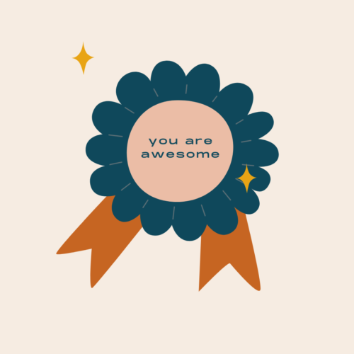 You are Awesome Ribbon Instagram Post